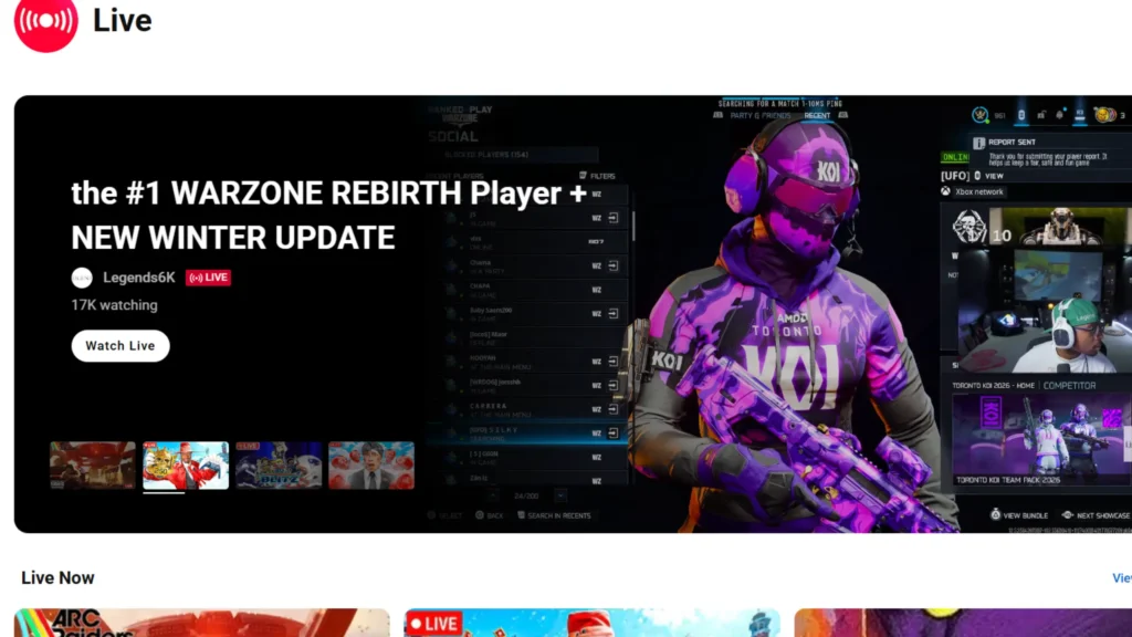 YouTube Live best live streaming platform