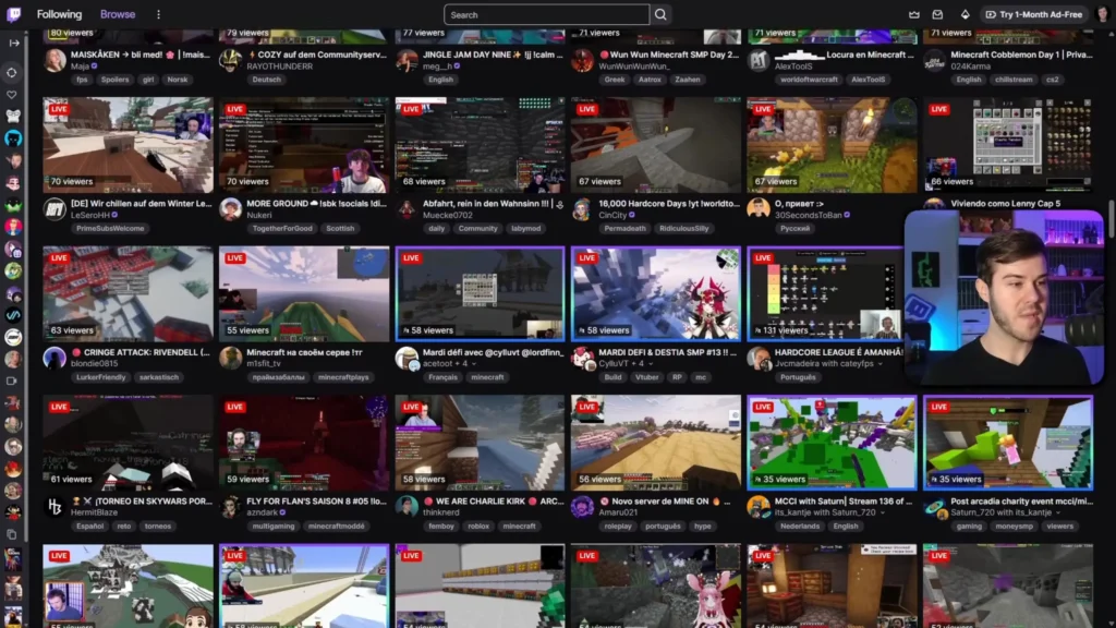 pick a content niche for live streaming