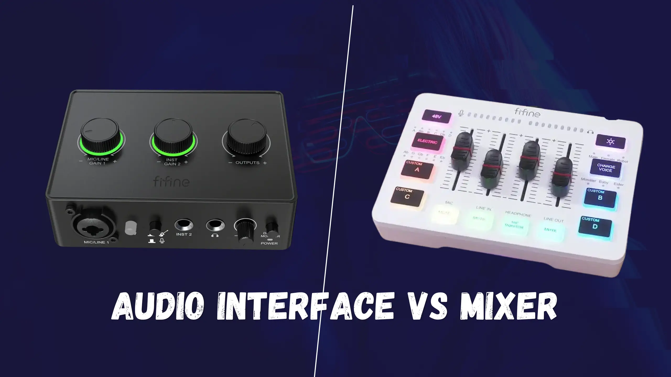 audio interface vs mixer