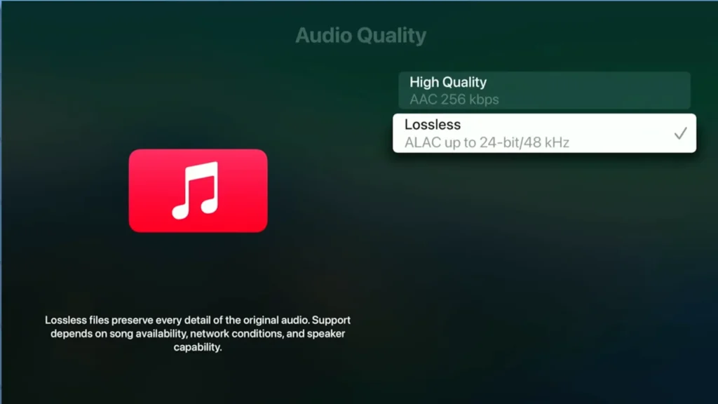 lossless audio sample rate and bit depth