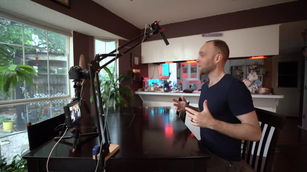 microphone placement for vlogging