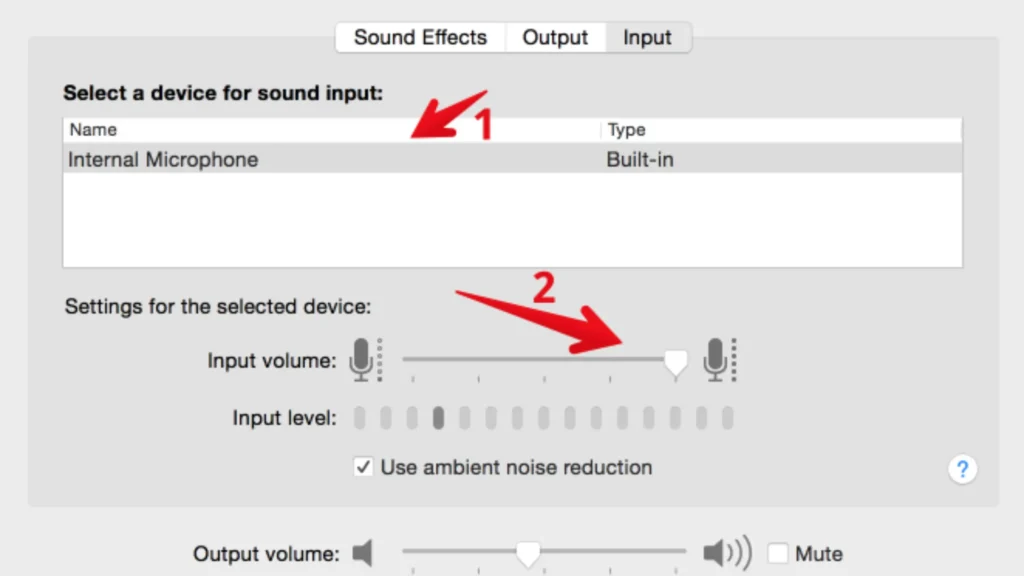 adjust the microphone volume