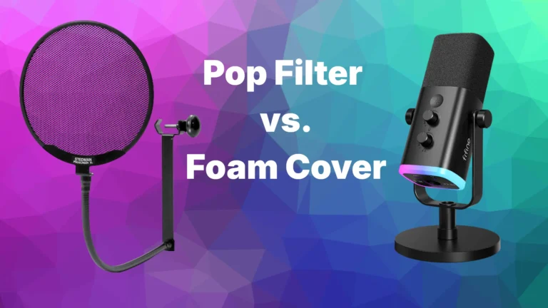 pop filter vs foam cover