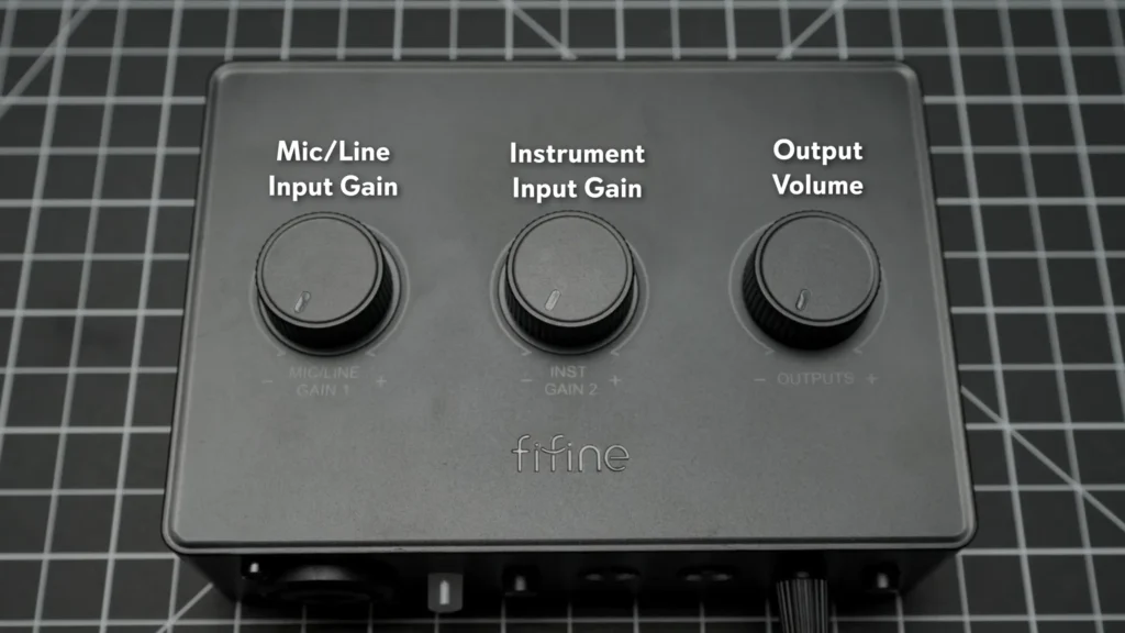 FIFINE SC1 three knobs on top