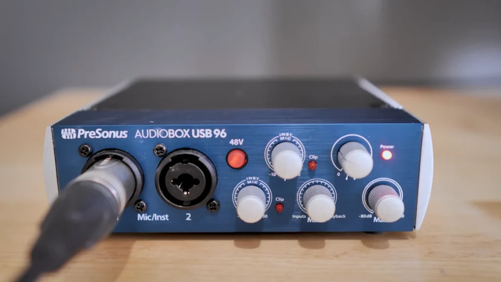 adjust gain on XLR microphone