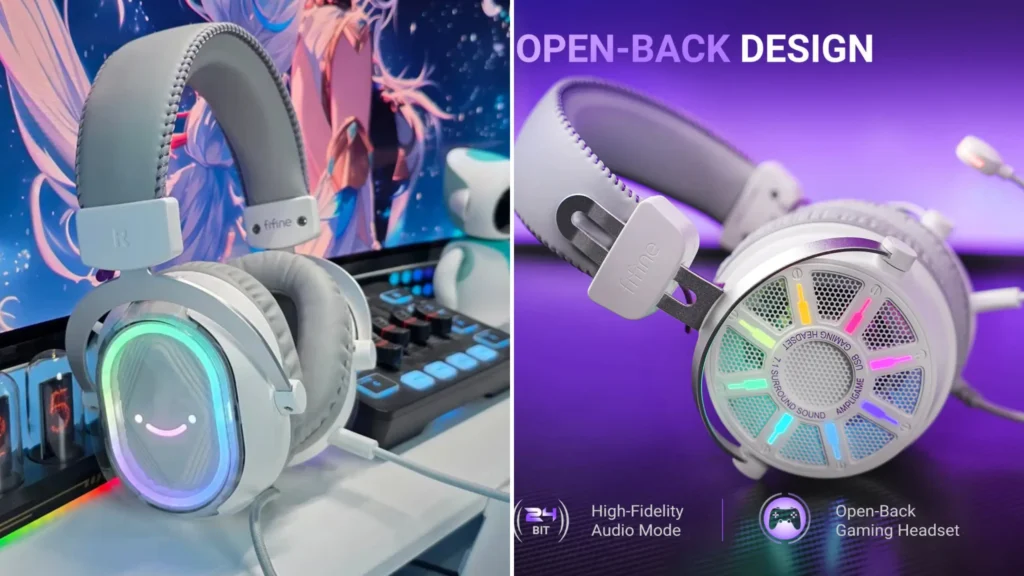 Comfort in open-back and closed-back headphones