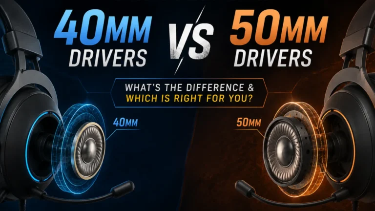40mm vs 50mm headsets
