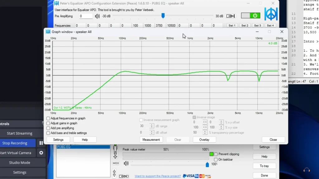 EQ audio in Equalizer APO