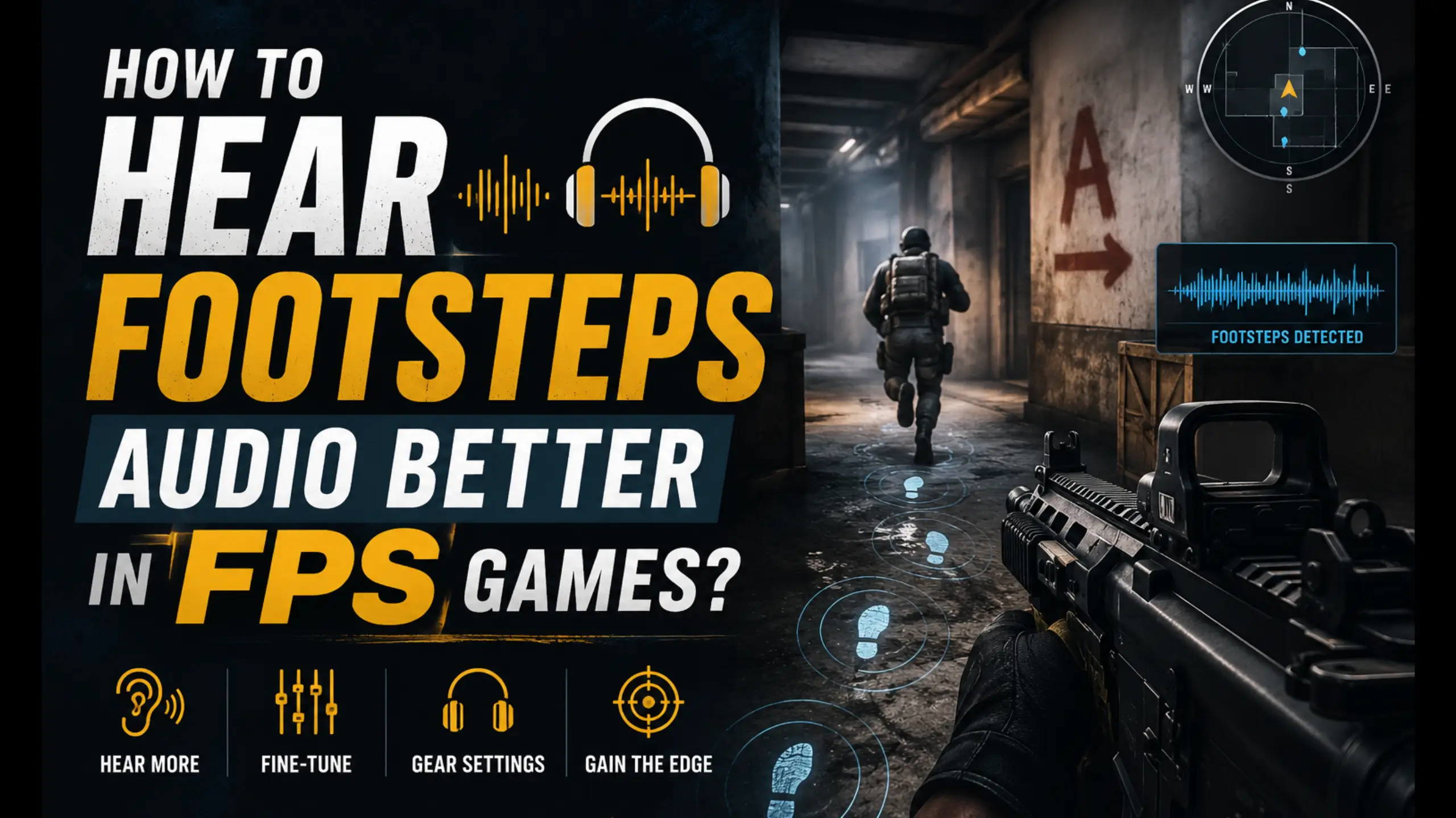 how to hear footsteps better in games