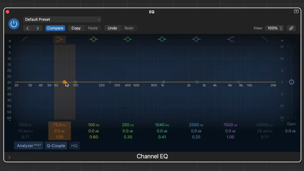EQ for audio enhancement