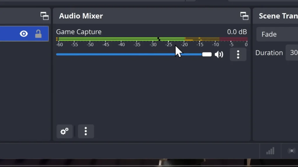 configure game audio in OBS