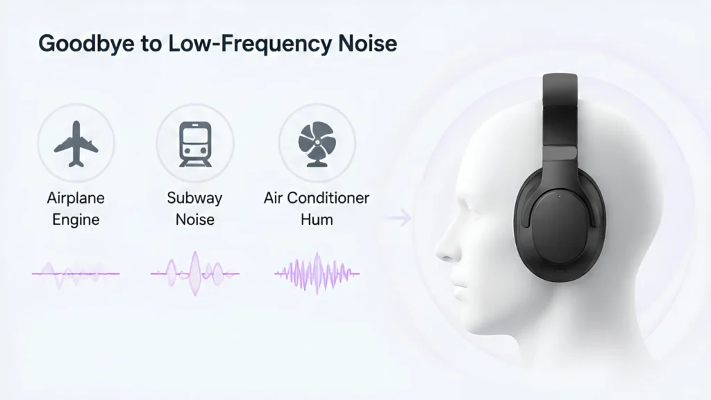 reduce low-frequency noise with ANC