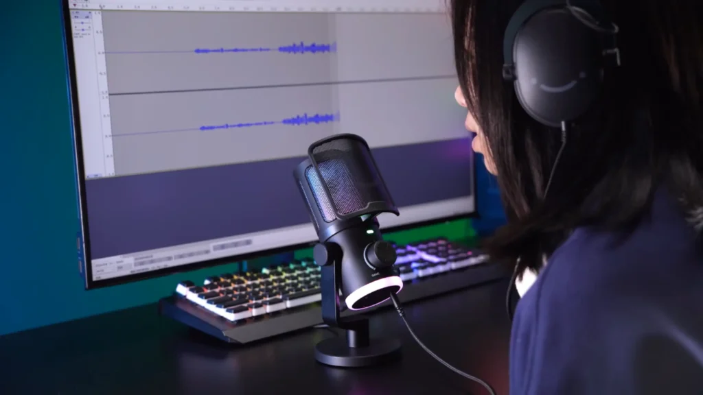 fifine microphone monitoring function