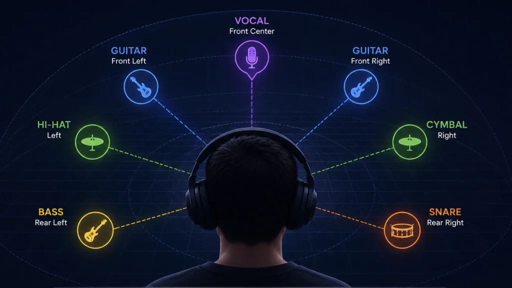 imaging in headphone