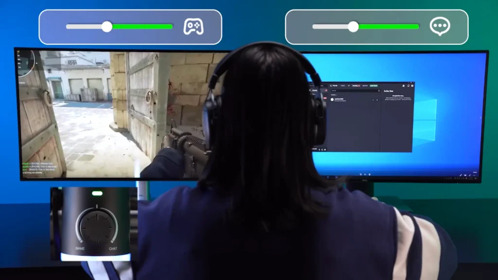game/chat balance in OBS